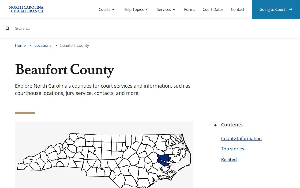 Beaufort County court records Judicial Branch county page