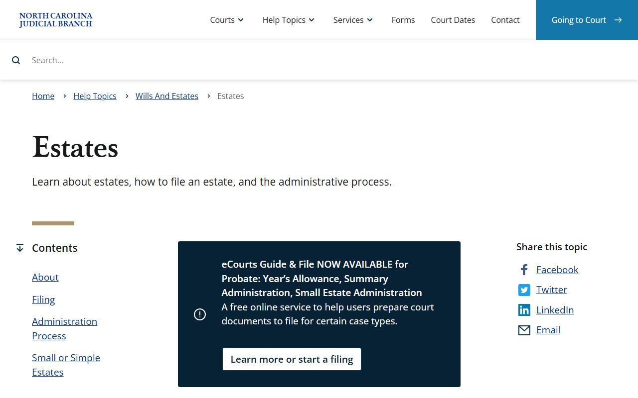 Beaufort County probate records North Carolina estates guide