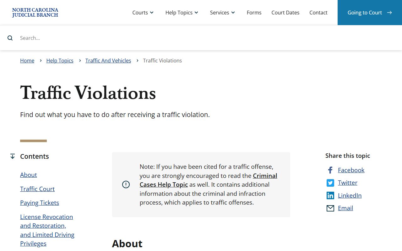 Beaufort County traffic court records violations guide